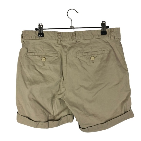 Gap Khakis Girlfriend 6 Inch Khaki Rolled Hem Chino Shorts 4 - Picture 2 of 2